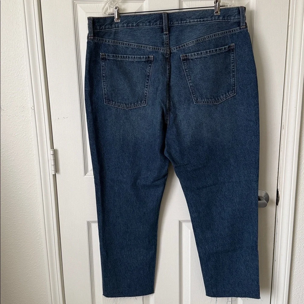 Old Navy Size 18 Women’s SKY-HI STRAIGHT Dark Blue Relaxed Jeans. - Picture 7 of 9
